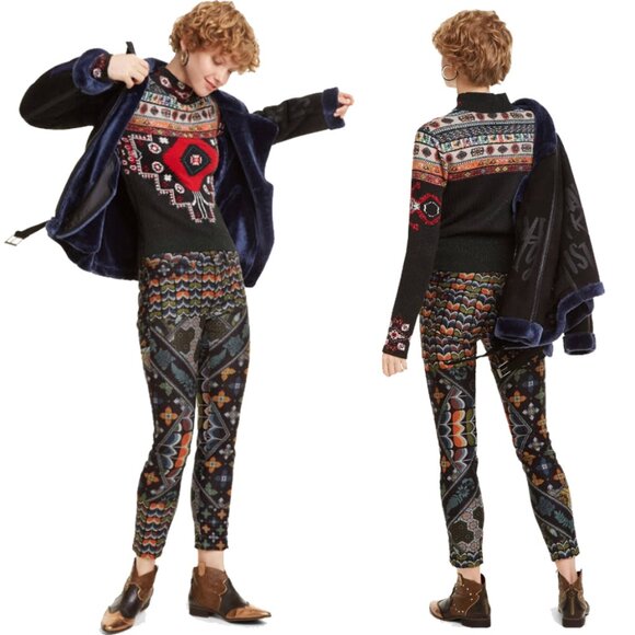 Desigual Turtleneck CONNY Pullover Sweater NWOT - Picture 2 of 15